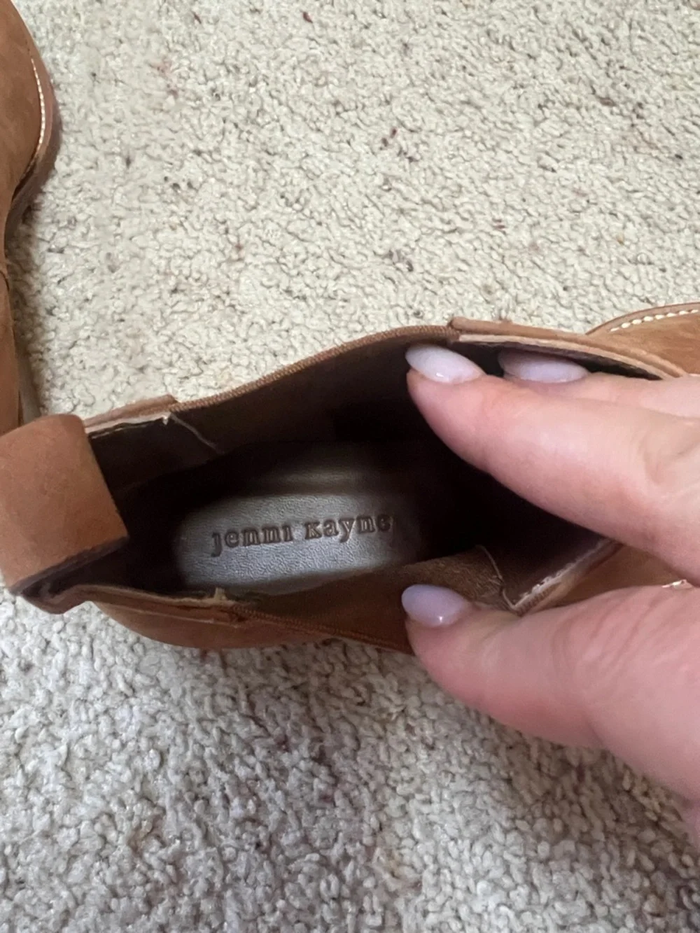 Jenni Kayne | NWOB Oiled Leather Chelsea Boot in Walnut - Size IT 40